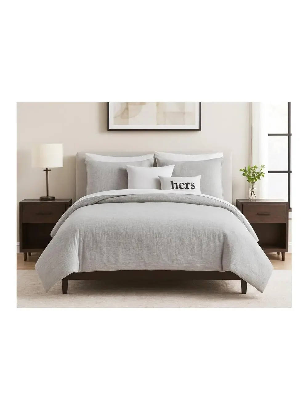 Charter Club Damask Designs Full/Queen 3PC Duvet Cover Set 100% Cotton